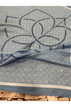 روسری طوسی پلی استر Silk Home - کد 877524820
