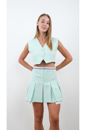 دامن سبز زنانه ساده Miapiashop - کد 740612748