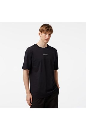 تیشرت مشکی مردانه اورسایز Nautica - کد 835860629