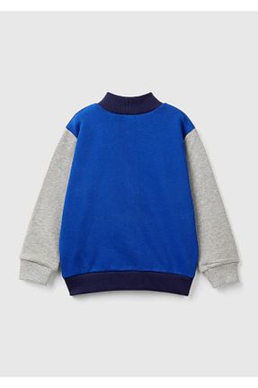 سوئیشرت سرمه ای بچه گانه چاپی United Colors of Benetton - کد 849110654