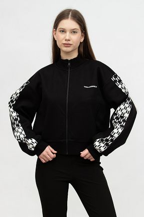 سوئیشرت مشکی زنانه ساده Karl Lagerfeld - کد 877527975