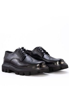 کفش اسنیکر مشکی مردانه چرم اصل Gusse - کد 877536783