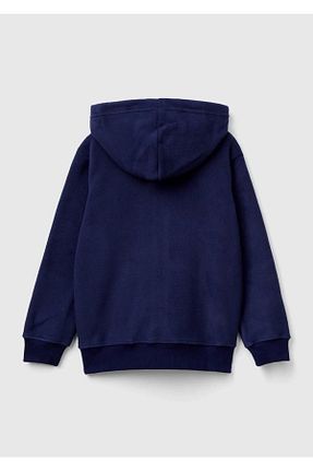 سوئیشرت سرمه ای بچه گانه ساده United Colors of Benetton - کد 762910202