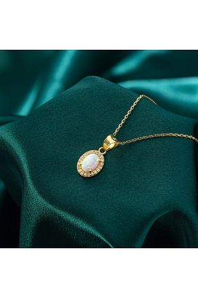 گردنبند نقره زرد زنانه 925 عیار Akgül Silver - کد 877528367