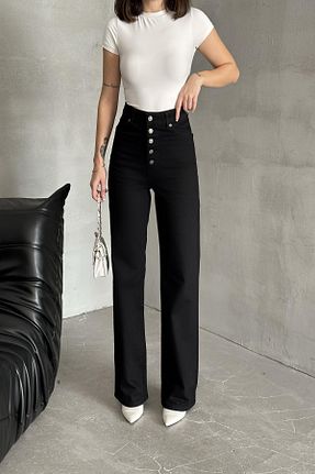 شلوار جین مشکی زنانه پاچه گشاد XRAY JEANS - کد 877554185