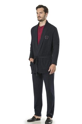 ست لباس راحتی سرمه ای مردانه پنبه ای Pierre Cardin - کد 877560026