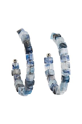 گوشواره جواهر آبی منجق Parfois - کد 877555159