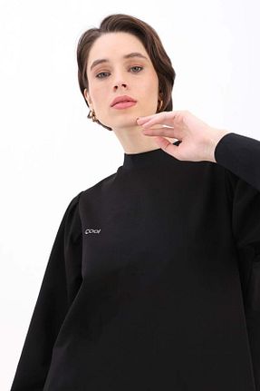 تونیک حجاب مشکی زنانه پنبه پلی استر ALLDAY - کد 877562350