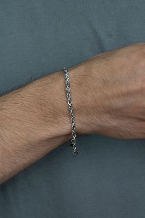دستبند استیل (فولاد) طوسی زنانه استیل (فولاد) RUNALAKSESUAR - کد 877576366