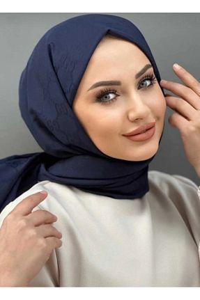 شال سرمه ای زنانه پنبه ای helya scarf - کد 877590951