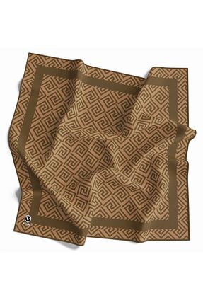 روسری بژ پلی استر VİOLLA - کد 877588018