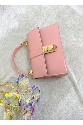 کیف دوشی صورتی زنانه چرم مصنوعی Elegant - کد 877554846