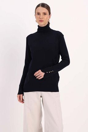 پلیور حجاب سرمه ای زنانه اکریلیک ALLDAY - کد 877600263