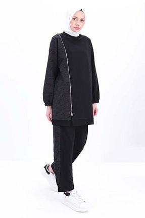 ست بالاتنه و پائین تنه حجاب مشکی زنانه Relaxed ALLDAY - کد 877601876