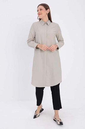تونیک حجاب بژ زنانه ویسکون ALLDAY - کد 877605918