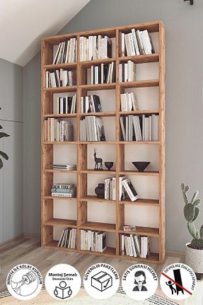 قفسه کتاب قهوه ای 178 سانتی متر Bofigo - کد 682897216