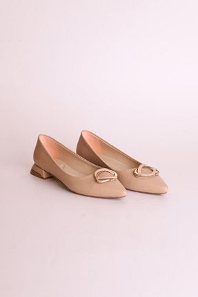 کفش کژوال بژ زنانه پاشنه کوتاه (1 - 4 سانتی متر) Nazen Giyim - کد 877633270