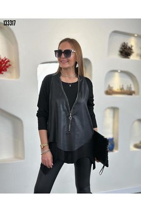 بلوز مشکی زنانه ساده Kokosh moda - کد 877631240