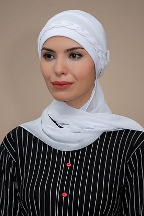 کلاه شنای حجاب سفید زنانه HÜRREM BONE - کد 215075640