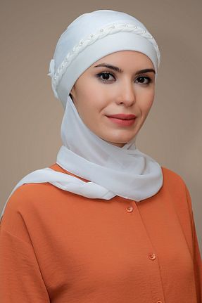 کلاه شنای حجاب بژ زنانه HÜRREM BONE - کد 215076369