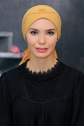 کلاه شنای حجاب طلائی زنانه HÜRREM BONE - کد 215075198