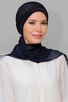 کلاه شنای حجاب سرمه ای زنانه HÜRREM BONE - کد 215076091