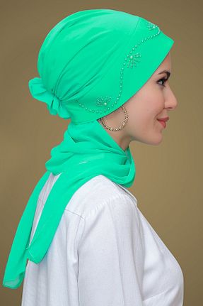کلاه شنای حجاب سبز زنانه HÜRREM BONE - کد 215089113