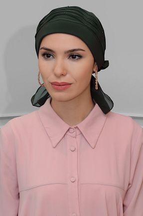 کلاه شنای حجاب خاکی زنانه HÜRREM BONE - کد 215075331