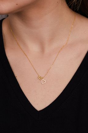 گردنبند نقره طلائی زنانه 925 عیار Elika Silver - کد 877648683