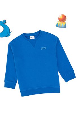 سوئیشرت نارنجی بچه گانه ساده U.S. Polo Assn. - کد 877646768