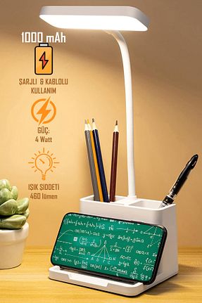 چراغ مطالعه / رومیزی سفید پلاستیک Soft Kare - کد 807924860