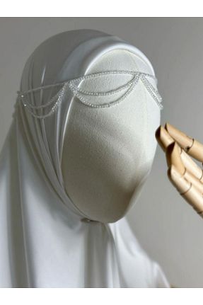 تاج سفید زنانه سنگ کریستال SHİNELİZE - کد 877671928
