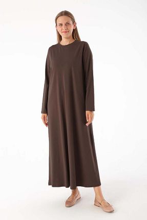 لباس حجاب قهوه ای زنانه رگولار ALLDAY - کد 877663779