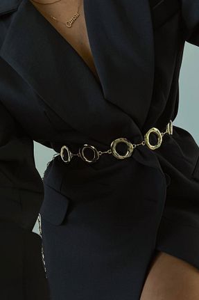 کمربند متالیک زنانه زنجیر barış sülün lovebox - کد 877667665