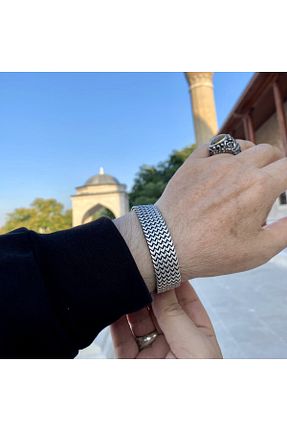 دستبند نقره مردانه 925 عیار Sima Silver - کد 791615882