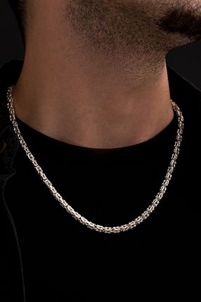 گردنبند نقره مردانه 925 عیار OSMANLI GÜMÜŞ - کد 745796549