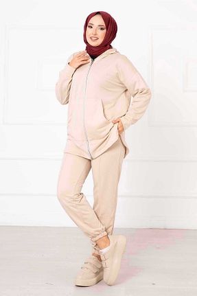 ست گرمکن حجاب بژ زنانه Relaxed EBRUTESETTÜR - کد 877679769