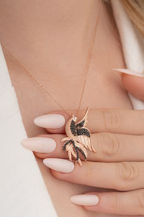 گردنبند نقره نارنجی زنانه 925 عیار OSMANLI GÜMÜŞ - کد 39459306