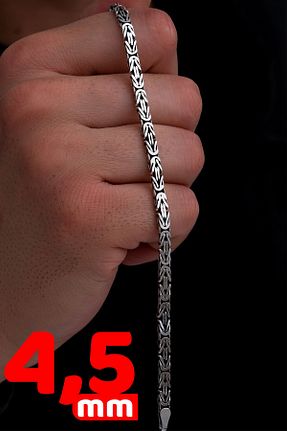 دستبند نقره رنگی مردانه 925 عیار OSMANLI GÜMÜŞ - کد 831899747