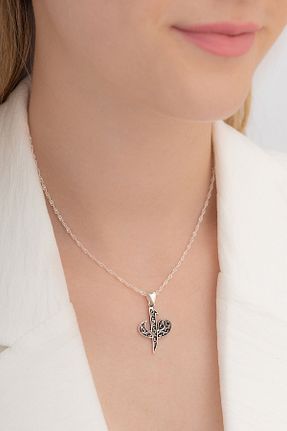 گردنبند نقره نارنجی زنانه 925 عیار OSMANLI GÜMÜŞ - کد 48267128