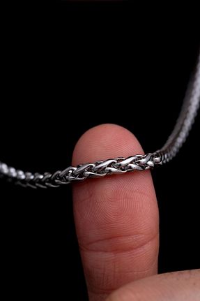 گردنبند استیل ( فولاد ) متالیک مردانه استیل (فولاد) OSMANLI GÜMÜŞ - کد 834425649