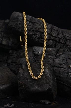 گردنبند استیل ( فولاد ) طلائی مردانه استیل (فولاد) OSMANLI GÜMÜŞ - کد 841450312