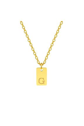 گردنبند استیل ( فولاد ) زرد زنانه استیل (فولاد) stainless steel - کد 877675692