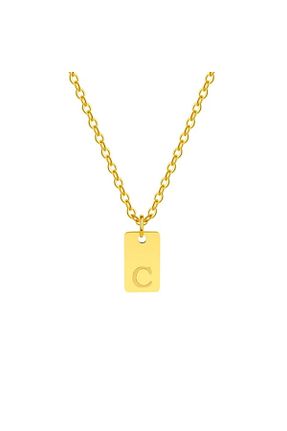 گردنبند استیل ( فولاد ) زرد زنانه استیل (فولاد) stainless steel - کد 877675717