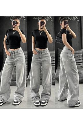 شلوار طوسی زنانه بافتنی eyonnwear - کد 877677708