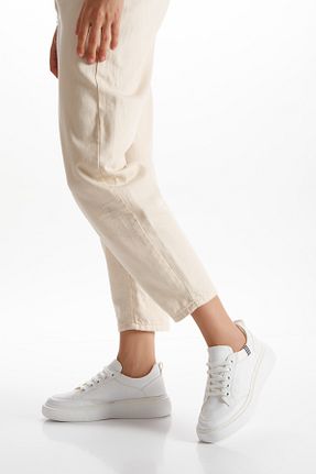 کفش اسنیکر سفید زنانه بند دار La-Wie Shoes - کد 877678838