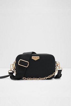 کیف دوشی مشکی زنانه چرم مصنوعی Aldo - کد 877690827