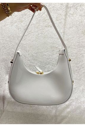 کیف دوشی سفید زنانه چرم مصنوعی Elegant - کد 877702140