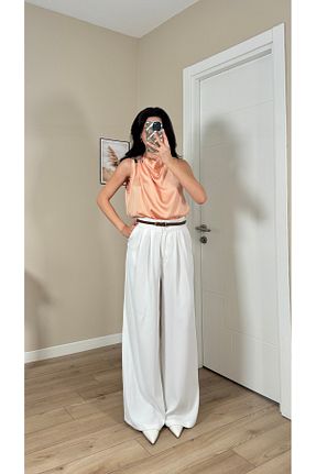 بلوز نارنجی زنانه ساده Serica Moda - کد 877702843