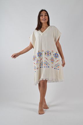 کیمونو و کافتان رنگی زنانه بافتنی REİNA TEKS - کد 877708461